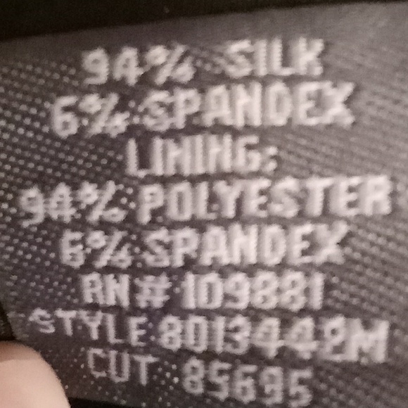 NEW DONNA RICCO NEW YORK Silk Wedding Sz 12 Floral Black-Gray Colors HMBC - Picture 10 of 12